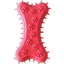 Multi Magic Kauçuk Küçük ve Orta Irk Köpek Kemirme Kemik Oyuncağı 10 x 5 Cm - Kırmızı - Multi Magic