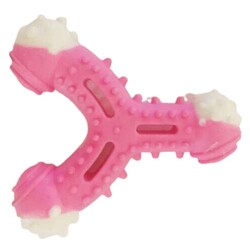 Multi Magic Kauçuk Küçük ve Orta Irk Köpek Kemirme Sapan Oyuncağı 12 x 11 Cm - Pembe - Multi Magic