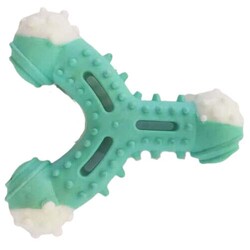 Multi Magic Kauçuk Küçük ve Orta Irk Köpek Kemirme Sapan Oyuncağı 12 x 11 Cm - Turkuaz - Multi Magic