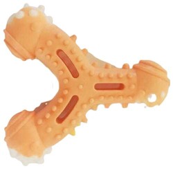 Multi Magic Kauçuk Küçük ve Orta Irk Köpek Kemirme Sapan Oyuncağı 12 x 11 Cm - Yavruağzı - Multi Magic