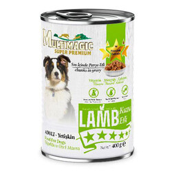 Multi Magic Kuzu Etli Soslu Parça Etli Köpek Konservesi 400 Gr - Multi Magic