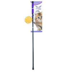 Multi Magic Peluş Kadife Sesli Plastik Kedi Oltası - Multi Magic