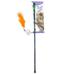 Multi Magic Peluş Plastik Uçlu Sesli Plastik Kedi Oltası - Multi Magic