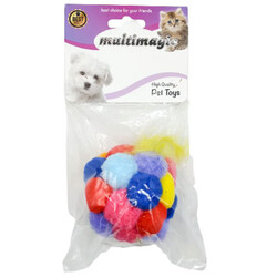 Multi Magic Peluş Renkli Kedi Oyuncağı 8x8 Cm - Multi Magic