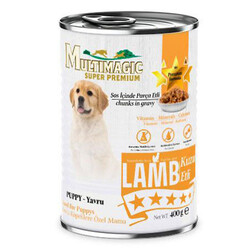 Multi Magic Puppy Kuzu Etli Soslu Parça Etli Yavru Köpek Konservesi 400 Gr - Multi Magic