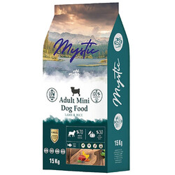 Mystic - Mystic Düşük Tahıllı Kuzu Etli Küçük Irk Köpek Maması 15 Kg + 5 Adet Mystic 400 Gr Konserve