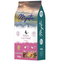 Mystic Kitten Düşük Tahıllı Tavuk Etli Yavru Kedi Maması 15 Kg - Mystic