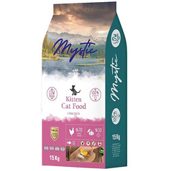 Mystic - Mystic Kitten Düşük Tahıllı Tavuk Etli Yavru Kedi Maması 15 Kg