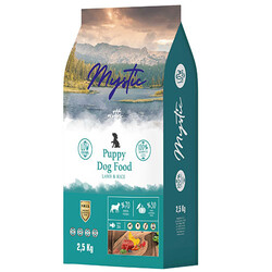 Mystic - Mystic Puppy Düşük Tahıllı Kuzu Etli Yavru Köpek Maması 2,5 Kg + 2 Adet Mystic 400 Gr Konserve