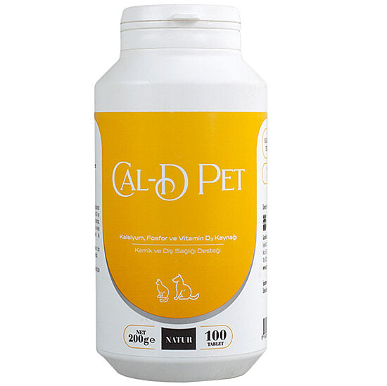 Natur Cal-D Pet Kedi ve Köpek Kemik Sağlığı 100 Tab. - 1
