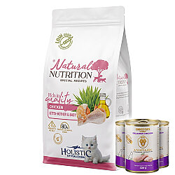 Natural Nutrition Kitten Tavuklu Yavru Kedi Maması 12 Kg + 3 Adet Animarie Konserve 400 Gr - Natural Nutrition