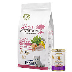Natural Nutrition Kitten Tavuklu Yavru Kedi Maması 2 Kg + Animarie Konserve 400 Gr - Natural Nutrition