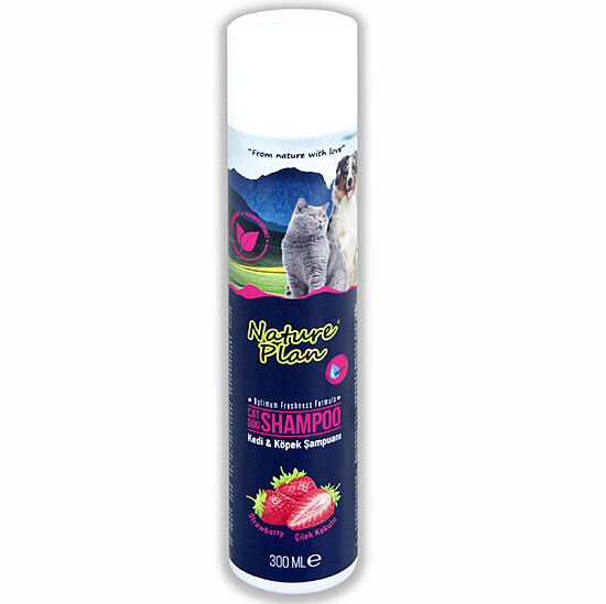 Nature Plan Çilek Kokulu Kedi ve Köpek Şampuanı 300 ML - 1