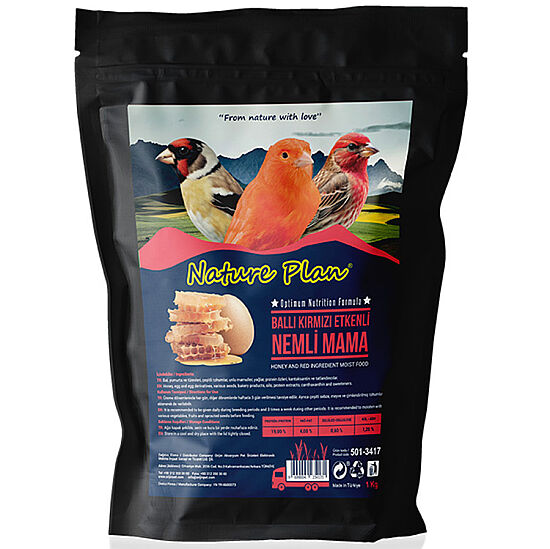 Nature Plan Ballı Nemli Kırmızı Kuş Maması 1 Kg - 1