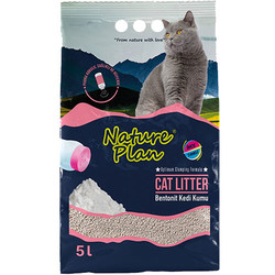 Nature Plan İnce Taneli Pudralı Bentonit Kedi Kumu 5 Lt - Nature Plan
