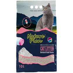 Nature Plan - Nature Plan Kalın Taneli Pudralı Bentonit Kedi Kumu 10 Lt