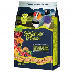 Nature Plan - Nature Plan Meyve Aromalı Ballı Egzotik Finch Yemi 500 Gr