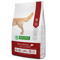 Natures Protection - Natures Protection Ekstra Somonlu Köpek Maması 12 Kg + 4 Adet Temizlik Mendili