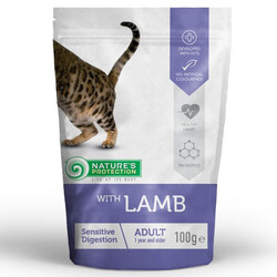 Natures Protection Hassas Sindirim Kuzu Etli Yaş Kedi Maması 100 Gr - Natures Protection