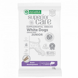 Natures Protection - Natures Protection Junior White Dog Snacks Beyaz Tüylü Tahılsız Yavru Köpek Ödülü 110 Gr