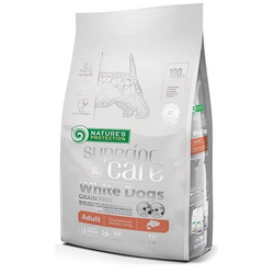 Natures Protection Small Mini White Dogs Somonlu Küçük Irk Tahılsız Beyaz Köpek Maması 10 Kg - Natures Protection