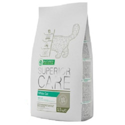 Natures Protection - Natures Protection White Cat Beyaz Tüylü Kedi Maması 1,5 Kg + Temizlik Mendili