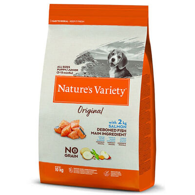 Natures Variety Junior Somonlu Tahılsız Yavru Köpek Maması 10 Kg
