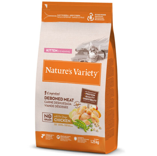 Natures Variety Kitten Free Range Tavuk Etli Tahılsız Yavru Kedi Maması 1,25 Kg - 2