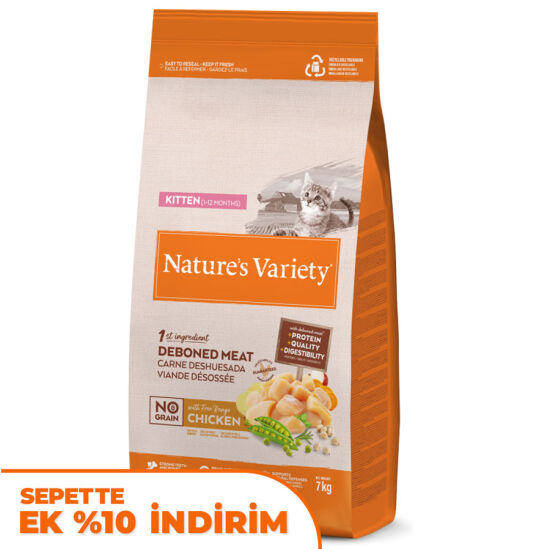 Natures Variety Kıtten Free Range Tavuk Etli Tahılsız Yavru Kedi Maması 7 Kg - 1