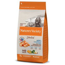 Natures Variety Medium Maxi Orta ve Büyük Irk Norveç Somonu Tahılsız Köpek Maması 2 Kg - Thumbnail