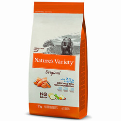 Natures Variety - Natures Variety Medium Maxi Orta ve Büyük Irk Somonlu Tahılsız Köpek Maması 12 Kg