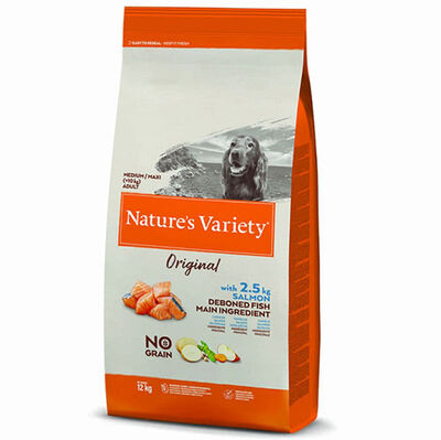 Natures Variety Medium Maxi Orta ve Büyük Irk Somonlu Tahılsız Köpek Maması 12 Kg