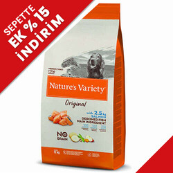Natures Variety - Natures Variety Medium Maxi Orta ve Büyük Irk Somonlu Tahılsız Köpek Maması 12 Kg