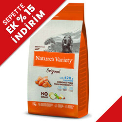 Natures Variety Medium Maxi Orta ve Büyük Irk Somonlu Tahılsız Köpek Maması 2 Kg - Thumbnail