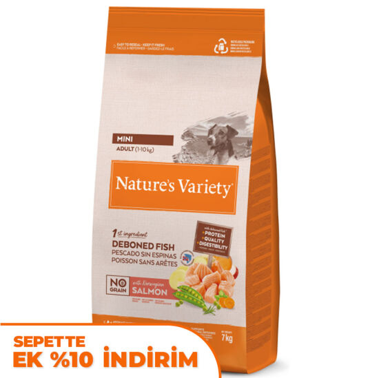 Natures Variety Mini Küçük Irk Somonlu Tahılsız Köpek Maması 7 Kg - 1