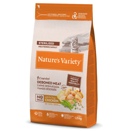 Natures Variety Sterilised Free Range Tavuk Etli Kısırlaştırılmış Tahılsız Kedi Maması 1,25 Kg - 2