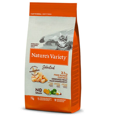 Natures Variety Sterilised Free Range Tavuk Etli Kısırlaştırılmış Tahılsız Kedi Maması 1,25 Kg