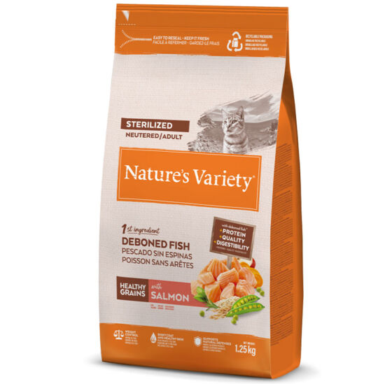 Natures Variety Sterilised Somonlu Kısırlaştırılmış Kedi Maması 1,25 Kg - 2