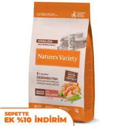 Natures Variety Sterilised Somonlu Kısırlaştırılmış Kedi Maması 7 Kg - Natures Variety