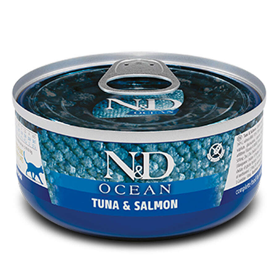 ND 2031 Ocean Ton Balığı ve Somonlu Kedi Konservesi 70 Gr