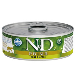 ND 2048 Prime Yaban Domuzu ve Elmalı Kedi Konservesi 80 Gr - N&D