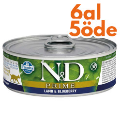 ND 2062 Prime Kuzu Etli ve Yaban Mersinli Kedi Konservesi 80 Gr - 6 Al 5 Öde - N&D