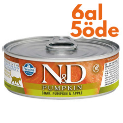ND 2079 Pumpkin Balkabaklı ve Yaban Domuzlu Kedi Konservesi 80 Gr - 6 Al 5 Öde - N&D