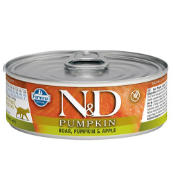 ND 2079 Pumpkin Balkabaklı ve Yaban Domuzlu Kedi Konservesi 80 Gr - N&D