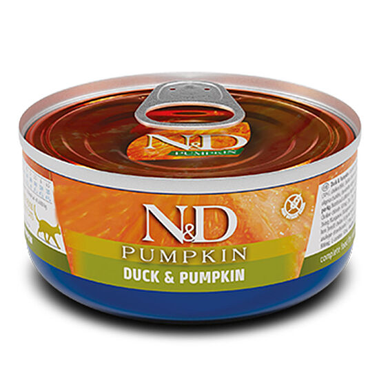 ND 2093 Pumpkin Balkabaklı ve Ördek Etli Kedi Konservesi 70 Gr - 1