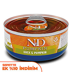 ND 2093 Pumpkin Balkabaklı ve Ördek Etli Kedi Konservesi 70 Gr - N&D
