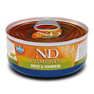 ND 2093 Pumpkin Balkabaklı ve Ördek Etli Kedi Konservesi 70 Gr