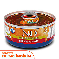 ND 2116 Pumpkin Balkabaklı ve Bıldırcın Etli Kedi Konservesi 70 Gr - N&D