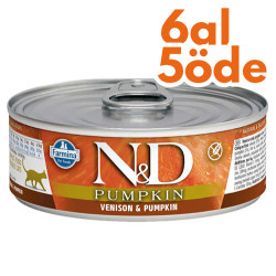 ND 2123 Pumpkin Balkabaklı ve Geyik Etli Kedi Konservesi 80 Gr - 6 Al 5 Öde - N&D