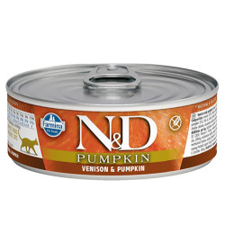 N&D (Naturel&Delicious) - ND 2123 Pumpkin Balkabaklı ve Geyik Etli Kedi Konservesi 80 Gr
